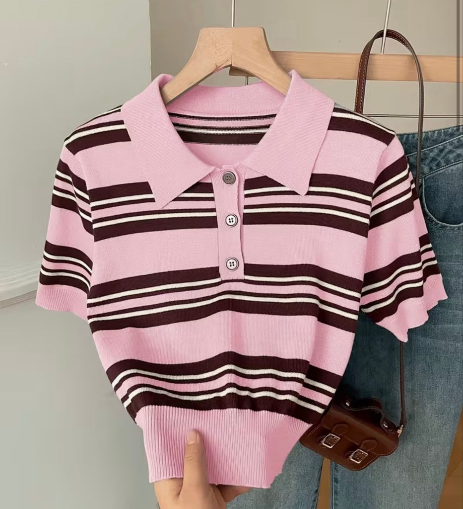 Blusa rosada rayas