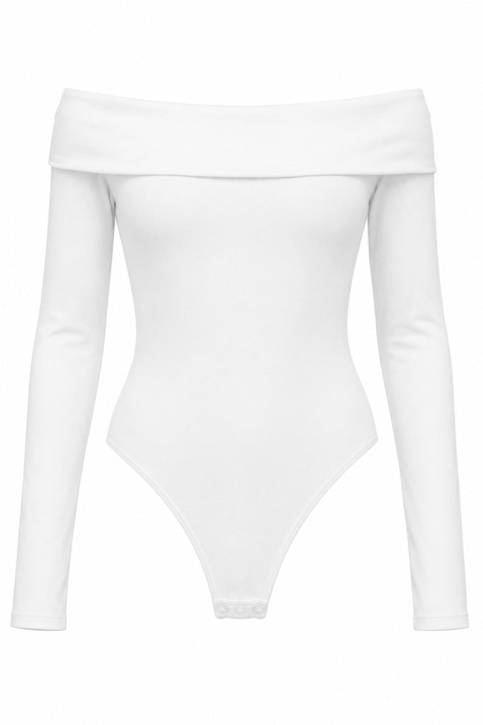 Body blanco manga larga